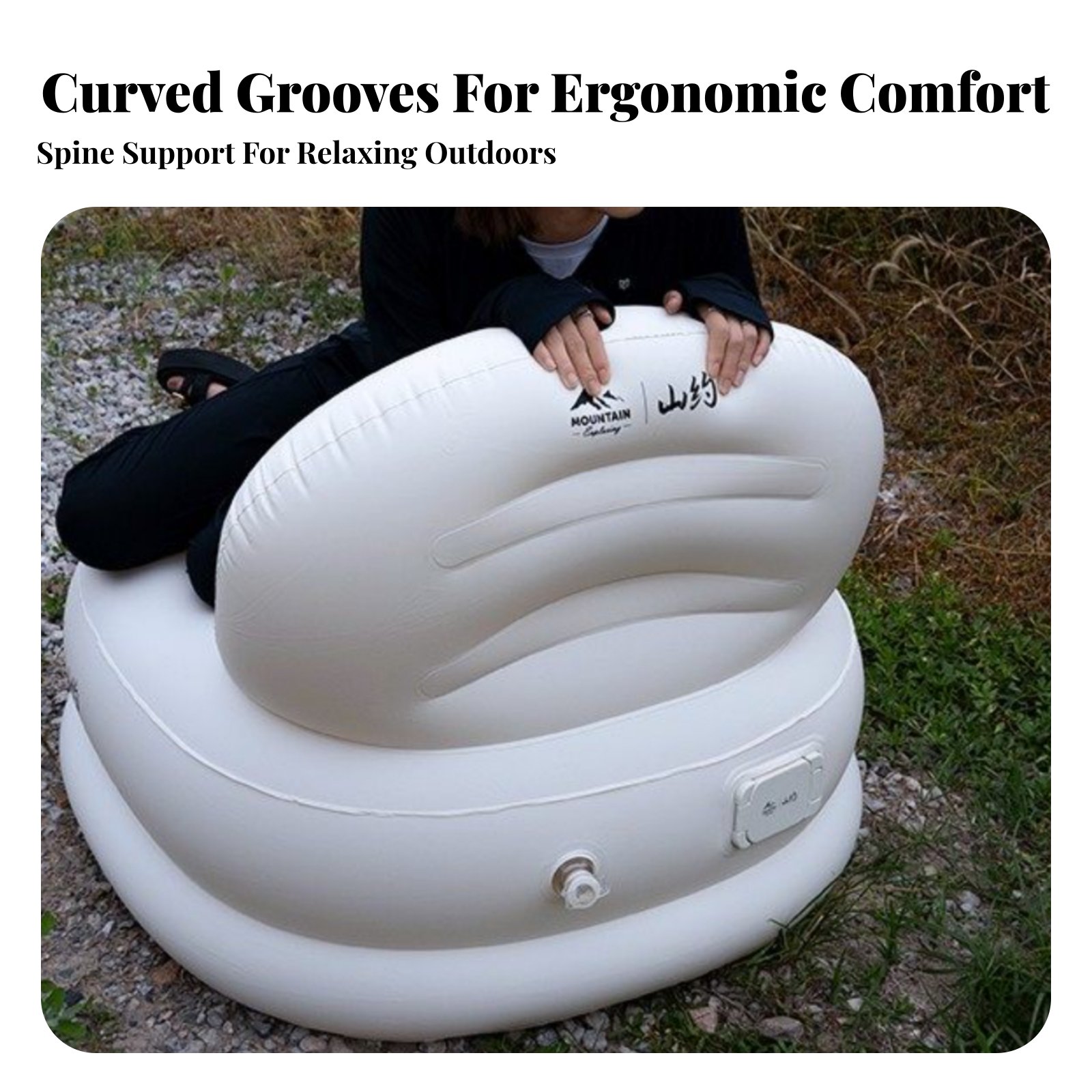 Outdoor Camping Lounge Chairs - Inflatable Sofa, Camping Air Chair, Portable