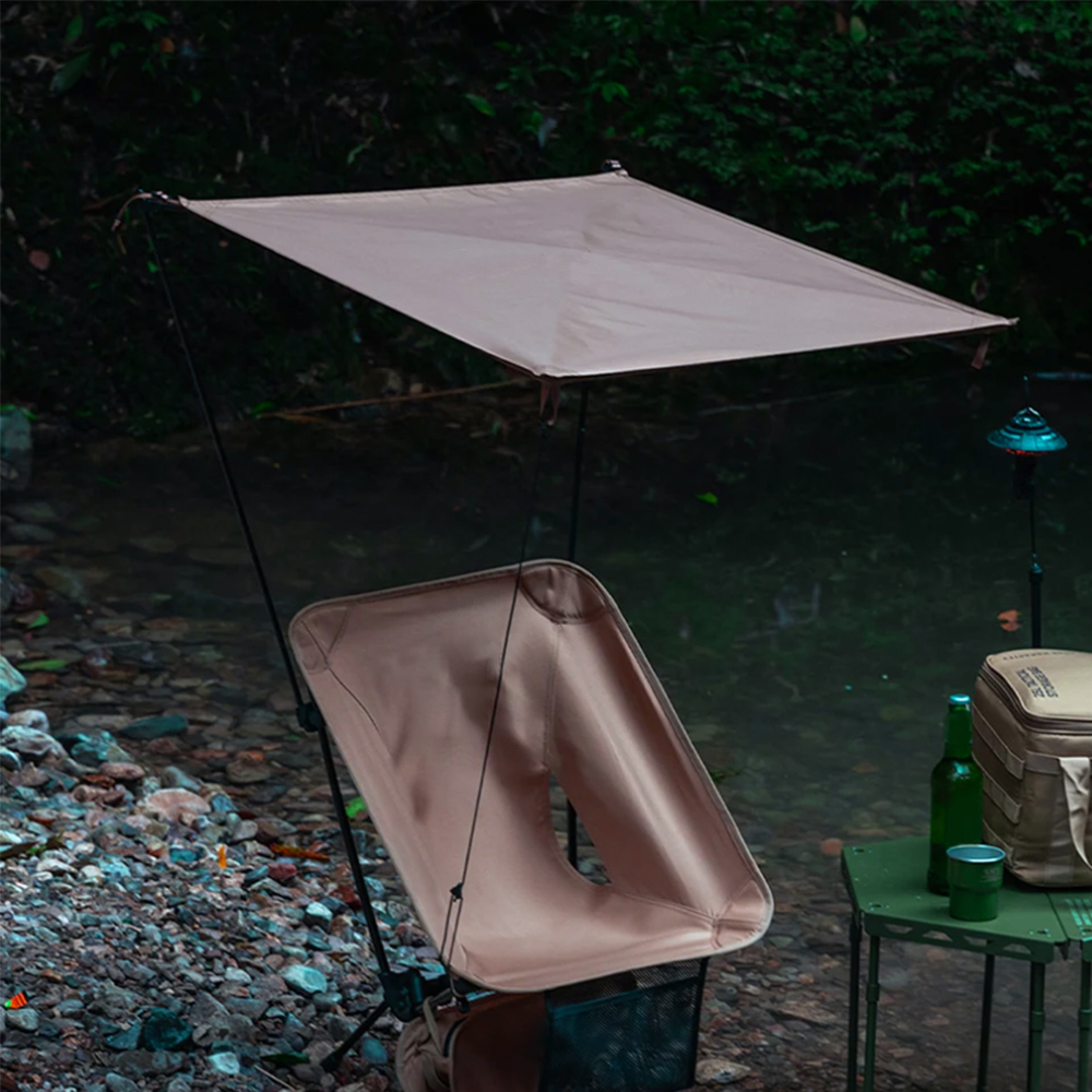 Outdoor Camping Lounge Chairs - Moon Chair Sunshade Beach Chair Sunshade