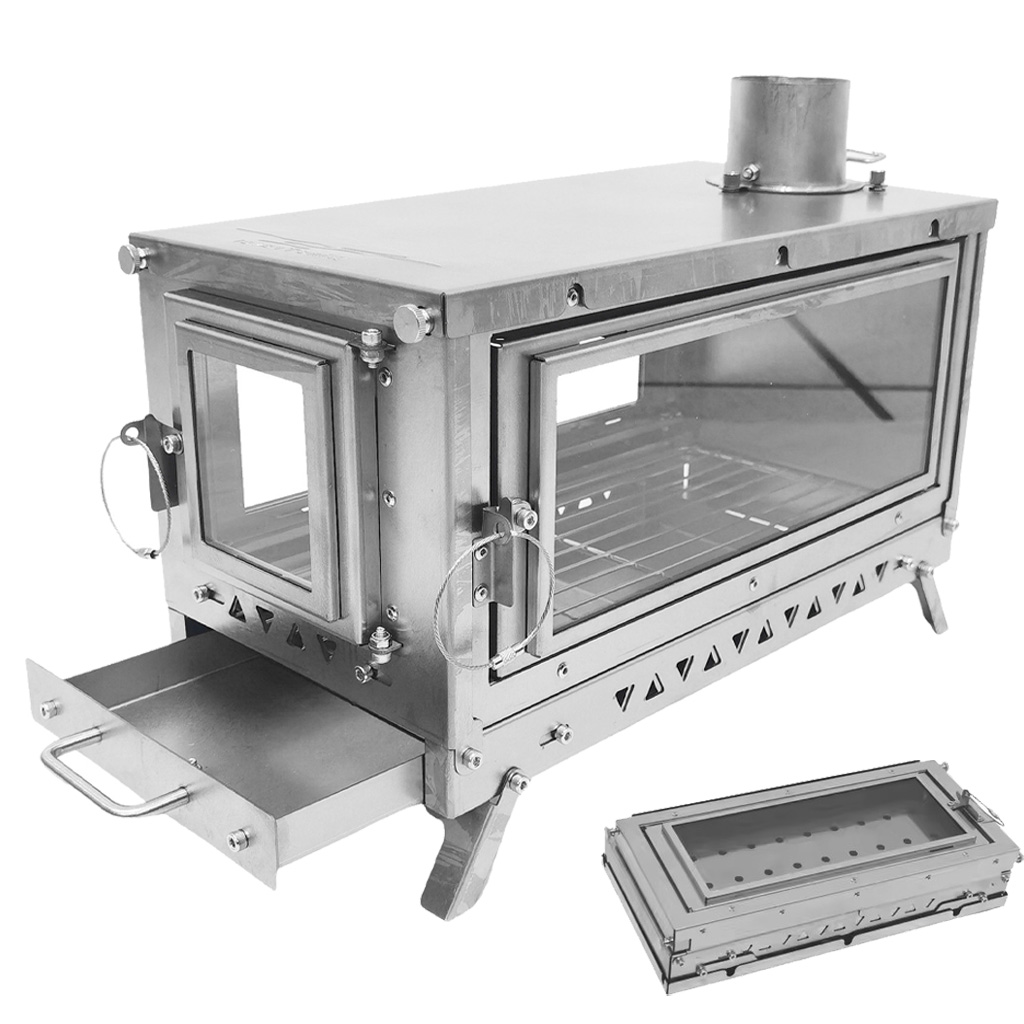 Outdoor Camping Wood Stove - DANCHEL OUTDOOR T3 Titanium Alloy Folding