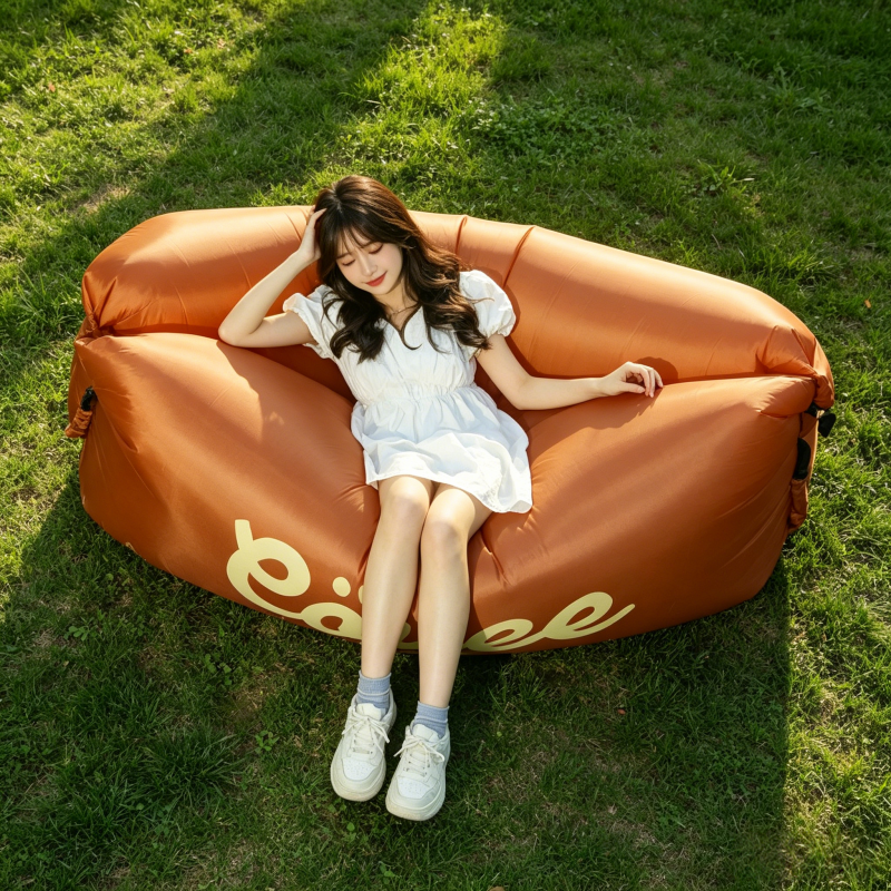 Outdoor Camping Quilt - Portable Inflatable Air Sofa Lazy Bed