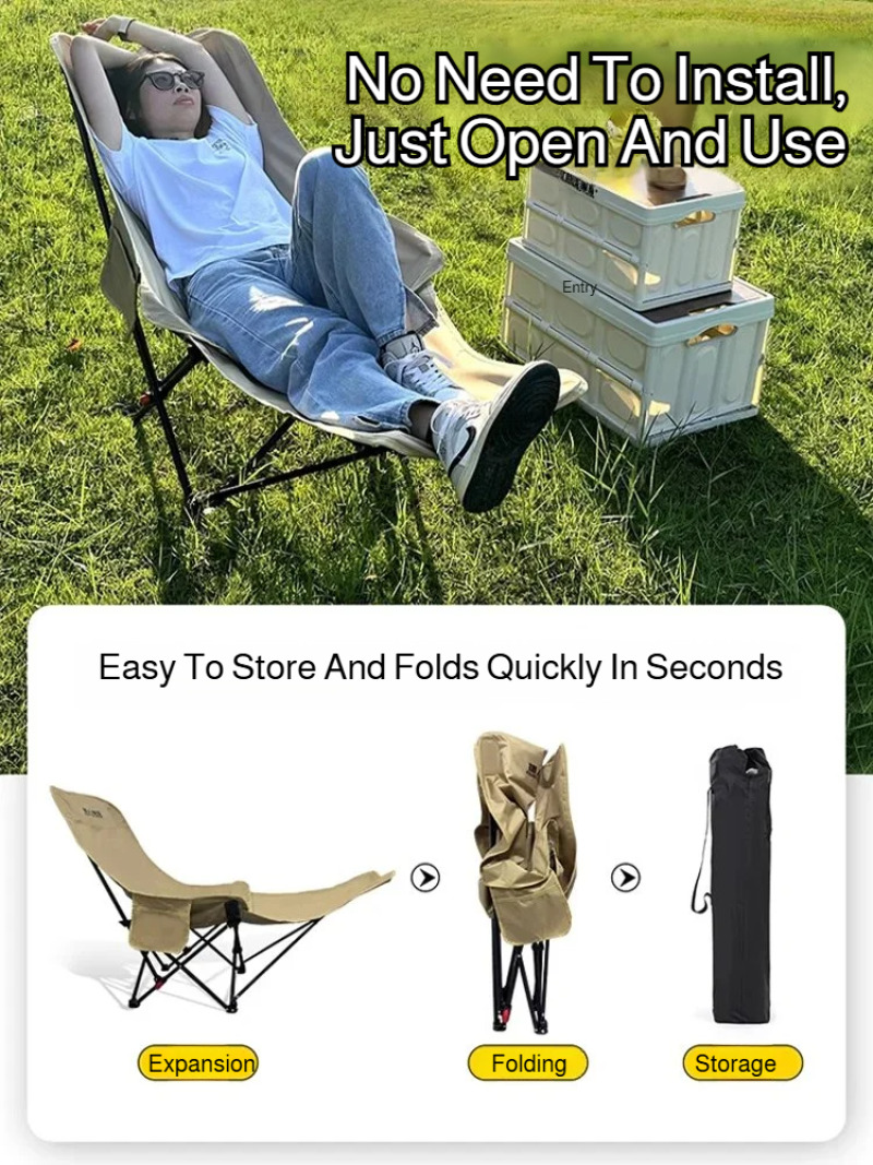 Portable Folding Recliner Beac - Outdoor Camping Lounge Chairs 리뷰 및 가격