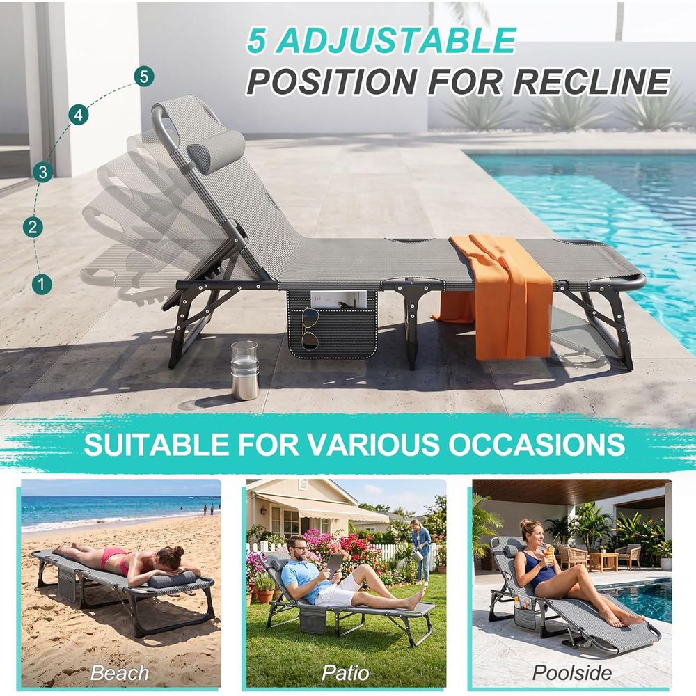 3-in-1 Outdoor Lounge Chair, 4 - Outdoor Camping Lounge Chairs 리뷰 및 가격