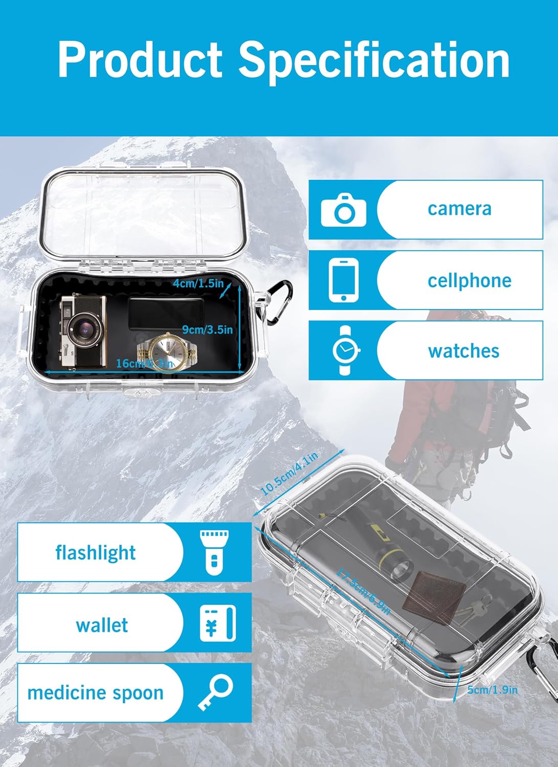 Waterproof Dry Box IP68 Dustpr - Outdoor Camping Box 리뷰 및 가격