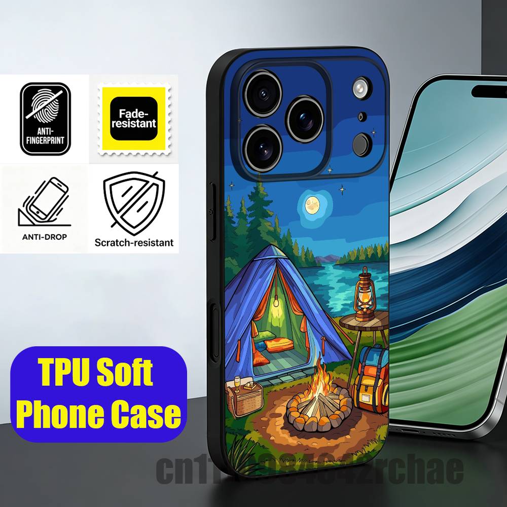 For Outdoor Camping Bonfire Wa - Outdoor Camping Wallpaper 리뷰 및 가격