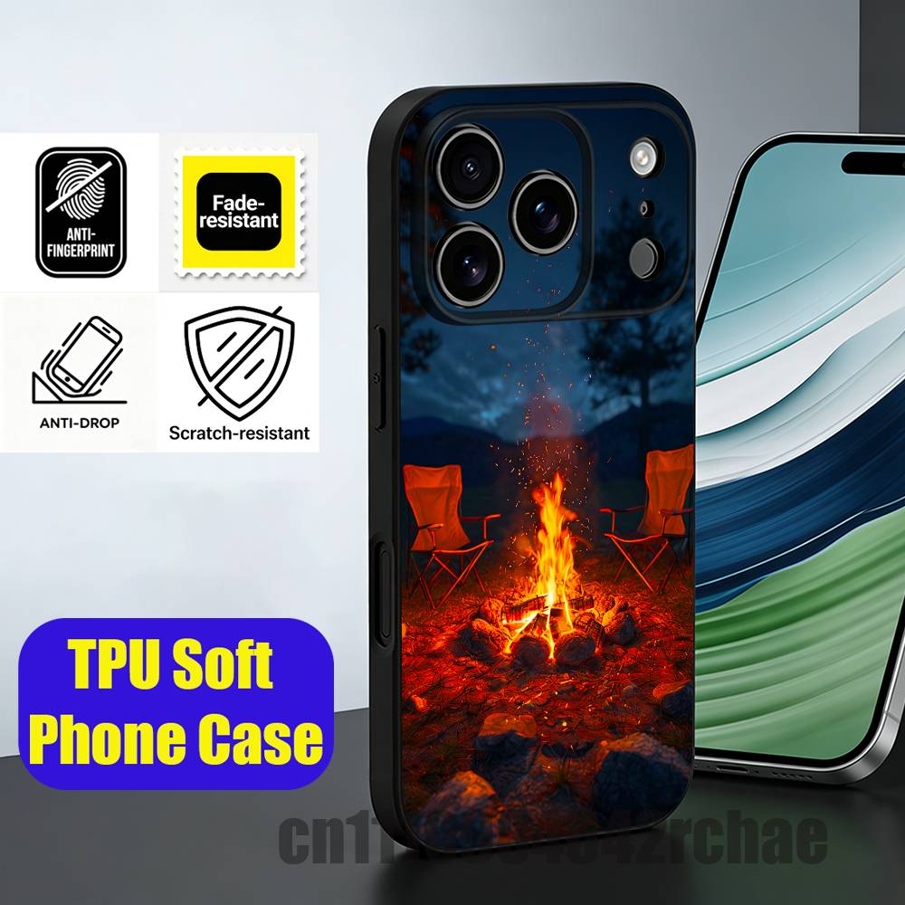For Outdoor Camping Bonfire Wa - Outdoor Camping Wallpaper 리뷰 및 가격