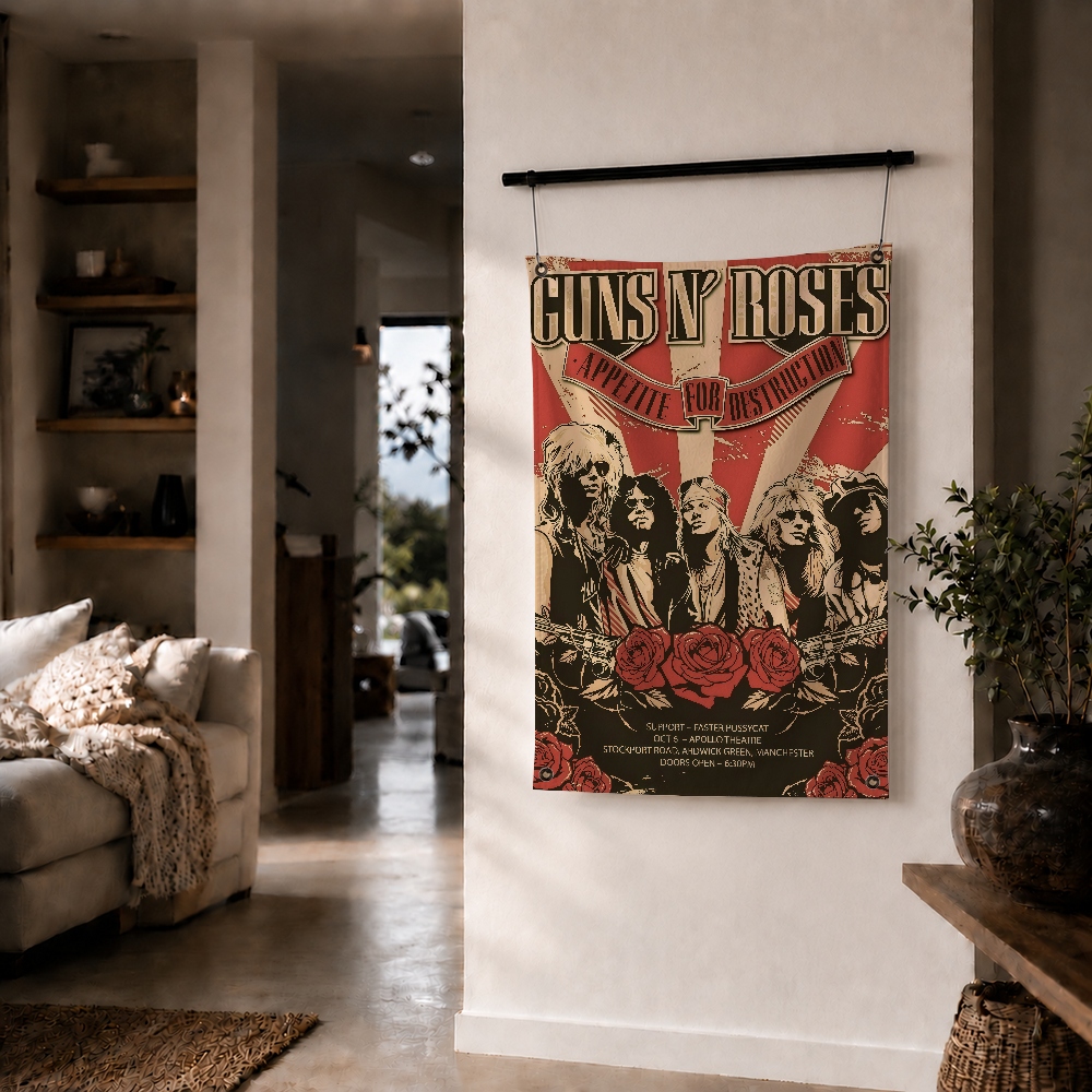 G-GUNS N R-ROSES Rock Brand Wa - Outdoor Camping Wallpaper 리뷰 및 가격