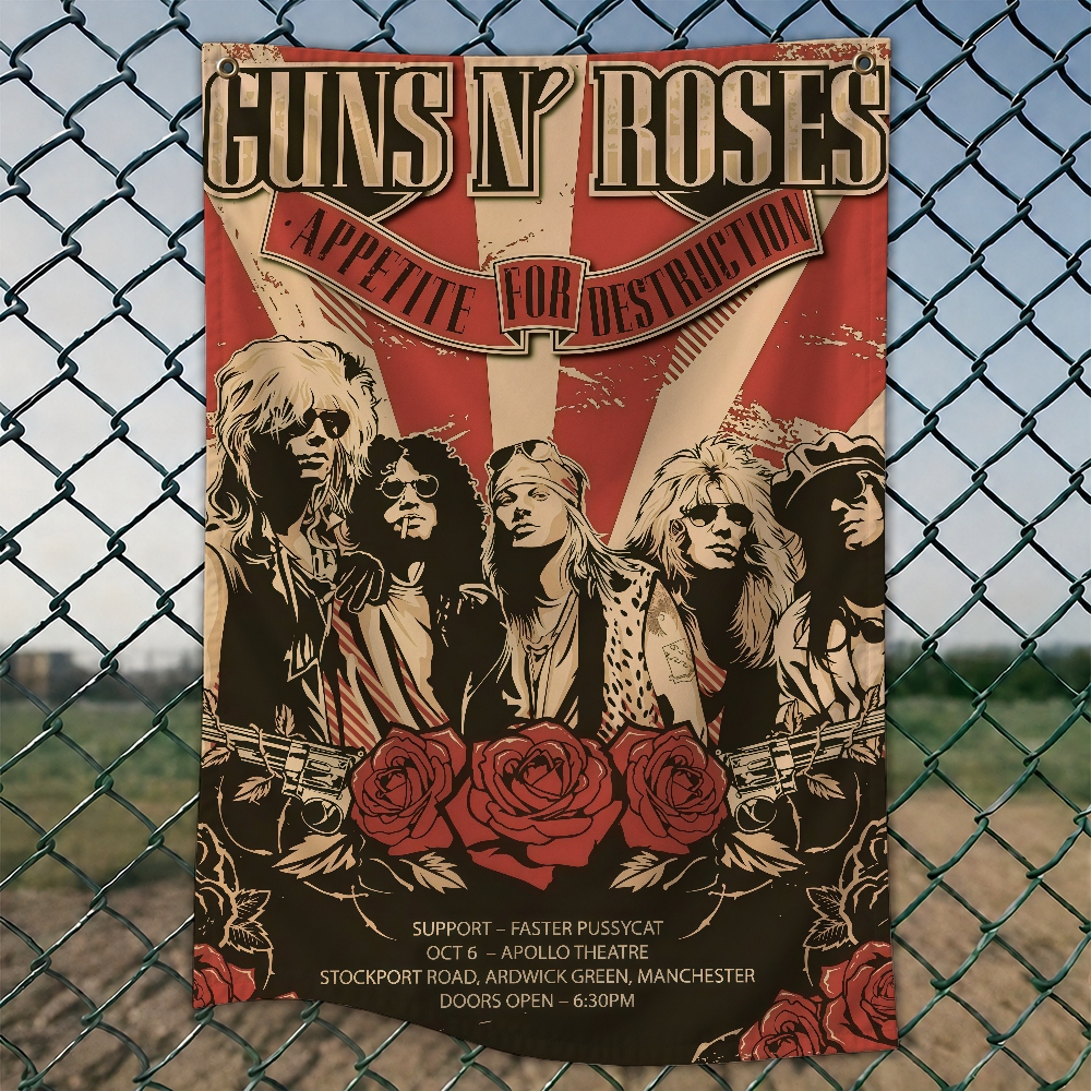 G-GUNS N R-ROSES Rock Brand Wa - Outdoor Camping Wallpaper 리뷰 및 가격