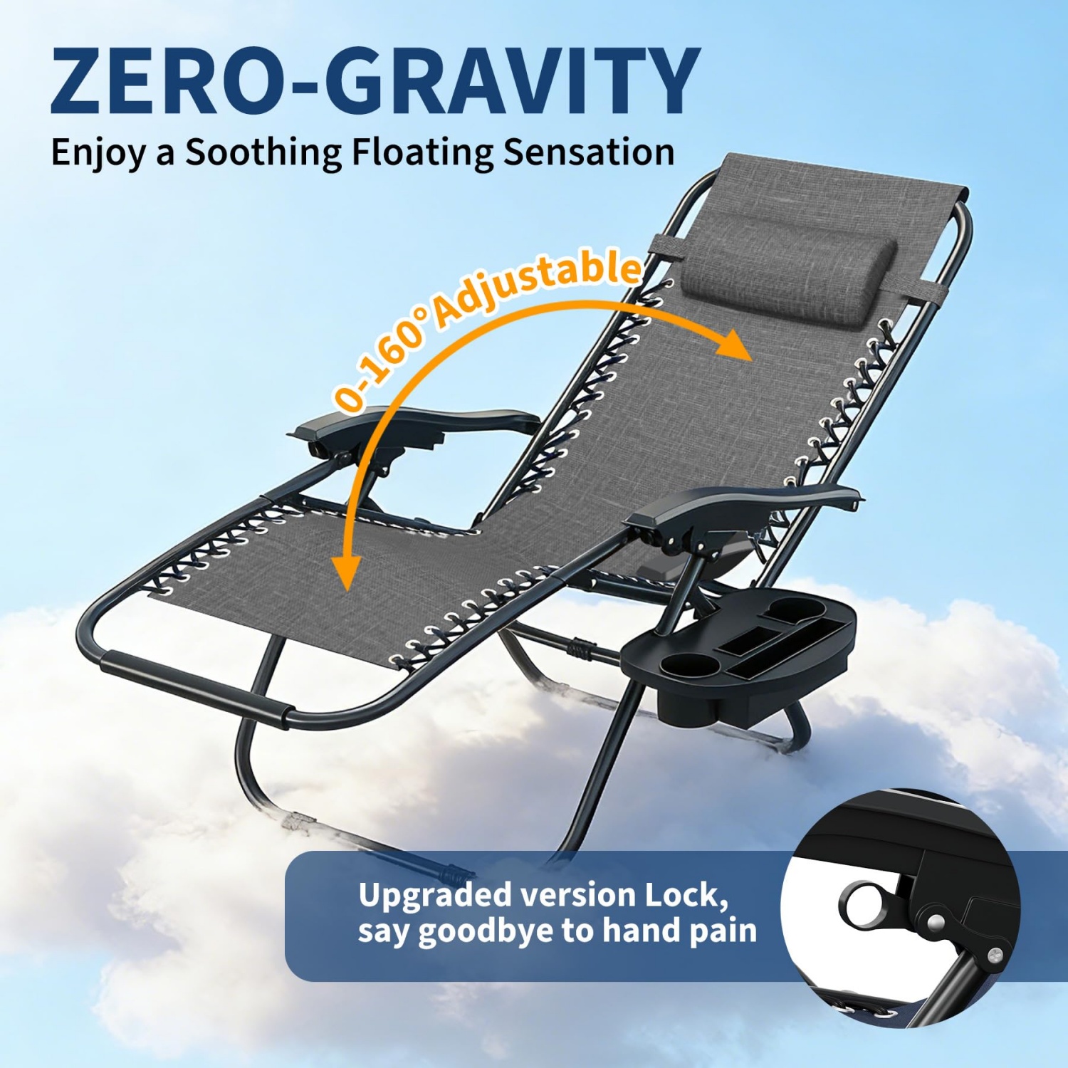 2 Pack Zero Gravity Chair with - Outdoor Camping Lounge Chairs 리뷰 및 가격