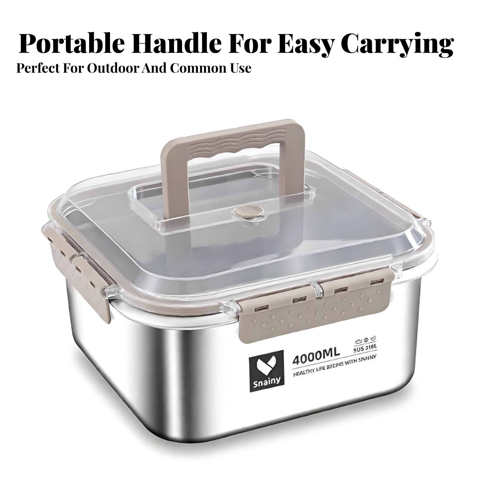 316 Stainless Steel Bento Box, - Outdoor Camping Box 리뷰 및 가격