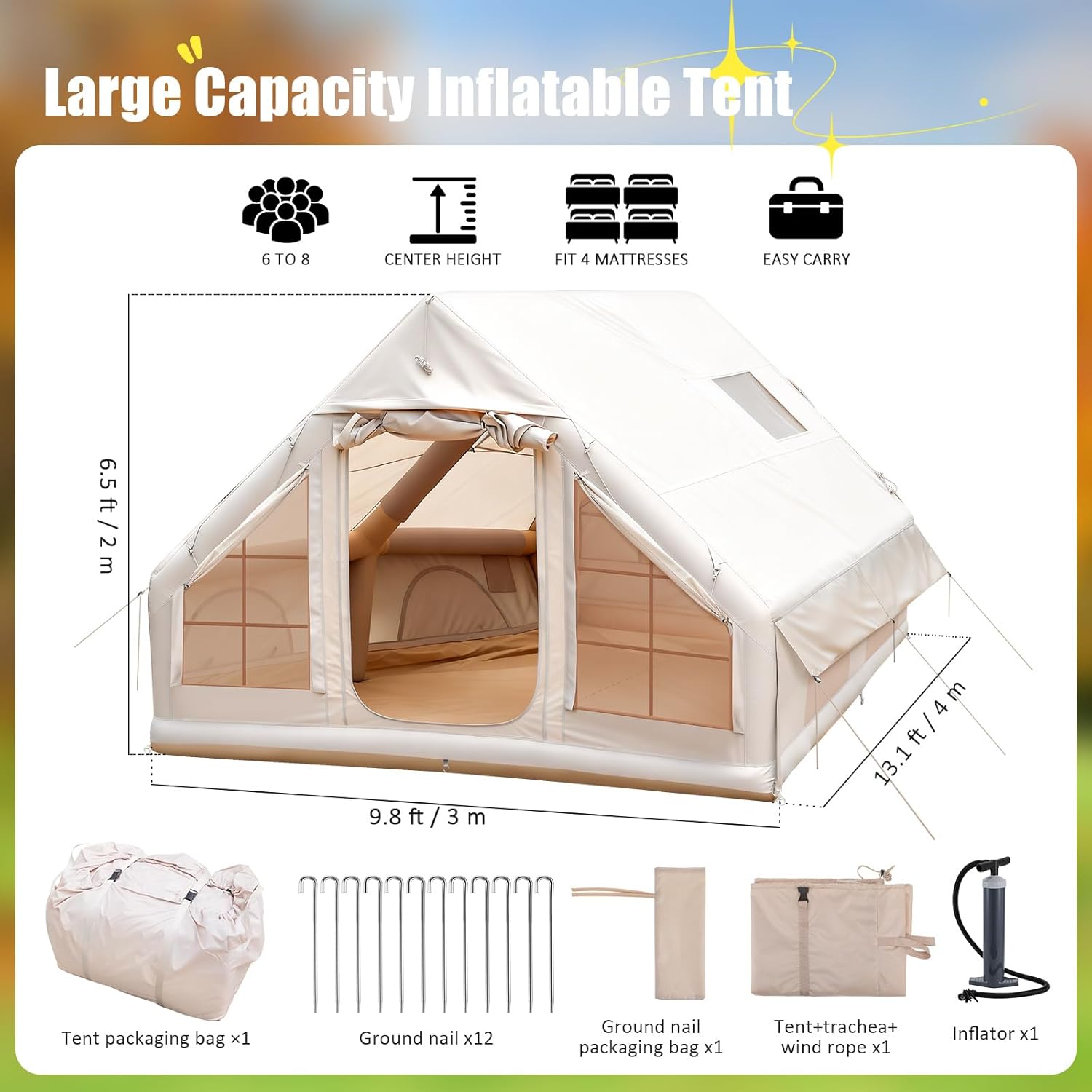 6-8 Person Inflatable Camping  - Outdoor Camping Furniture 리뷰 및 가격