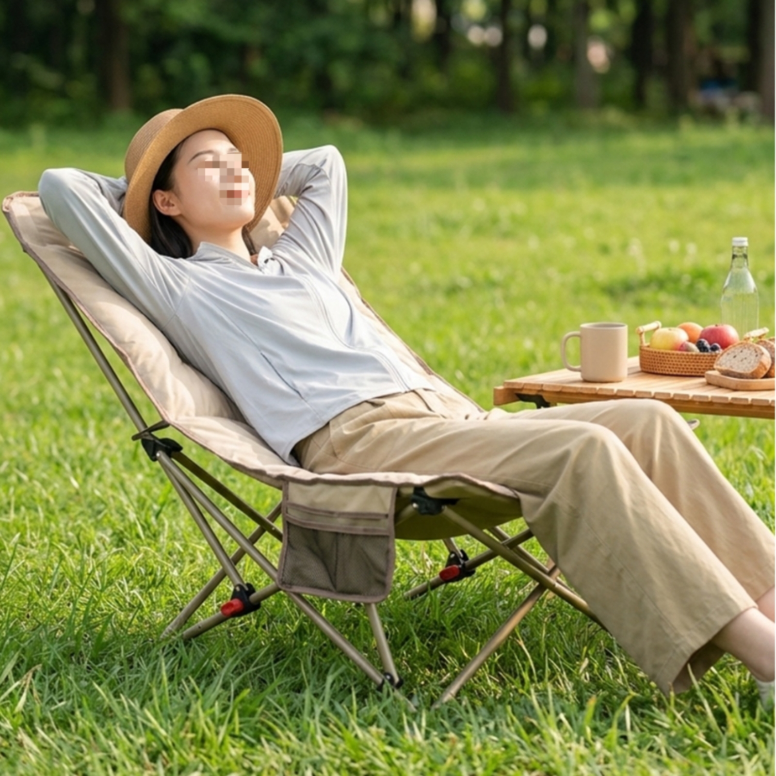 Padded Recliner Chair Thickene - Outdoor Camping Lounge Chairs 리뷰 및 가격