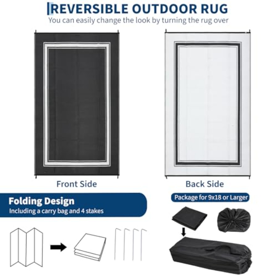 Outdoor Rug for Patio 9x18: Wa - Outdoor Camping Rugs 9X18 리뷰 및 가격