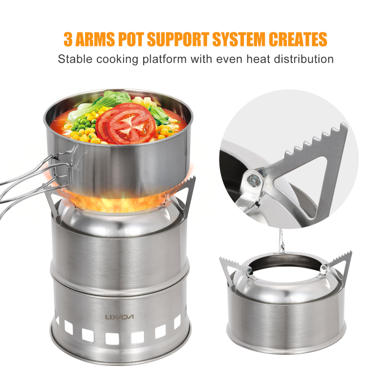 Lixada Stainless Steel Wood St - Outdoor Camping Wood Stove 리뷰 및 가격