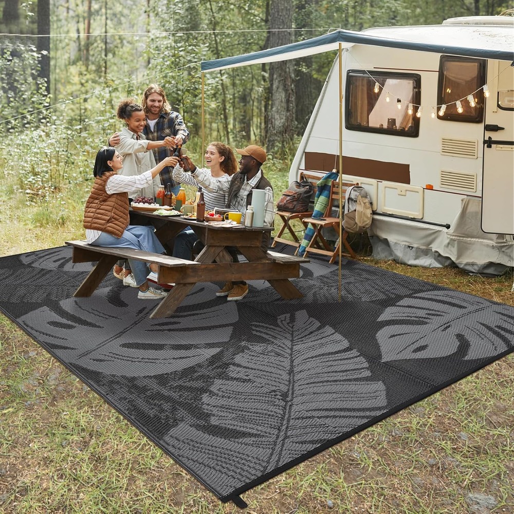 Waterproof Plastic Straw Outdo - Outdoor Camping Rugs 9X18 리뷰 및 가격