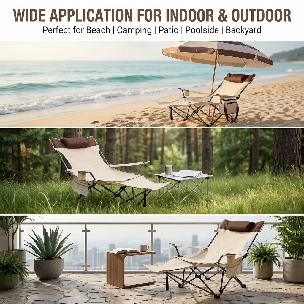 Folding Outdoor Recliner Loung - Outdoor Camping Lounge Chairs 리뷰 및 가격
