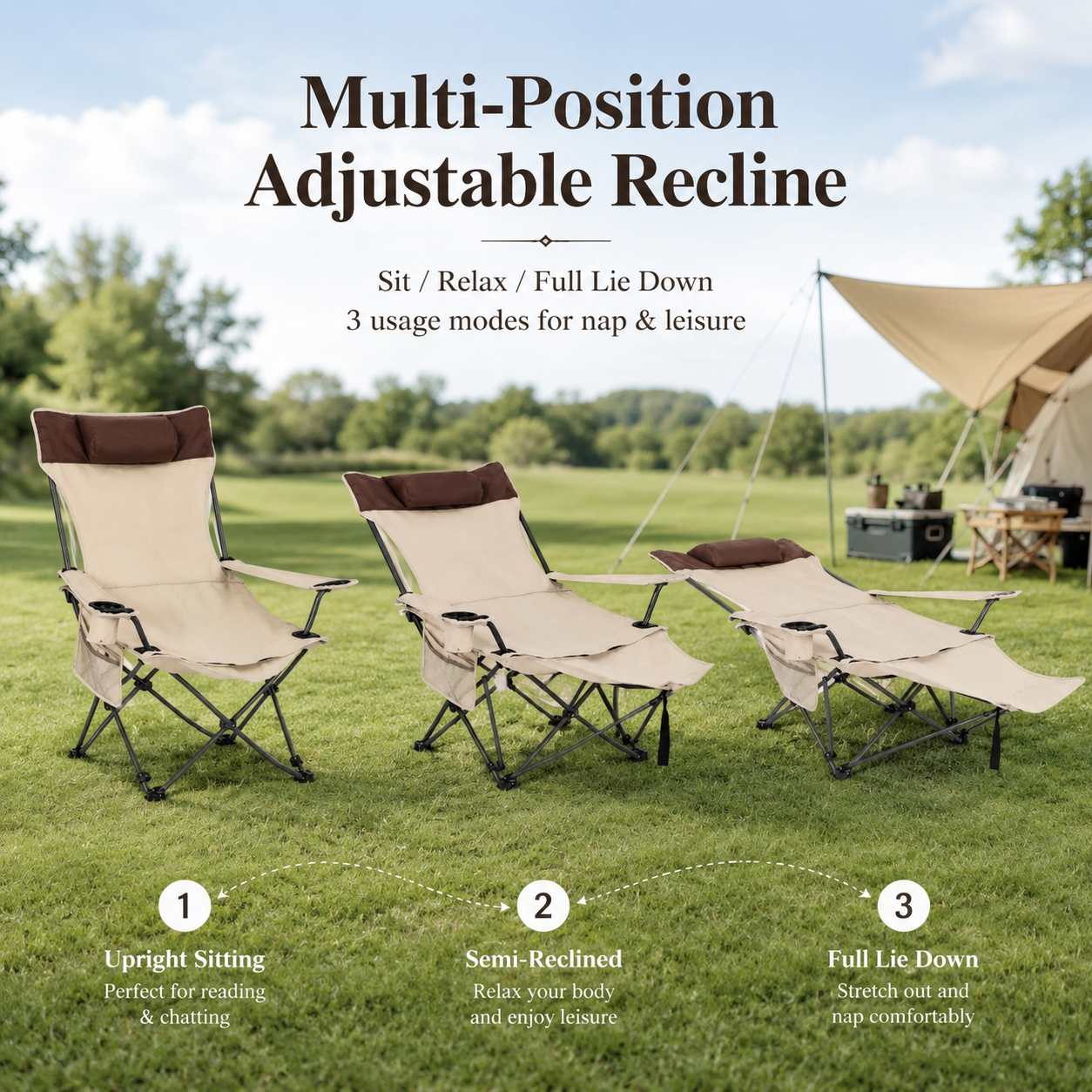 Folding Outdoor Recliner Loung - Outdoor Camping Lounge Chairs 리뷰 및 가격