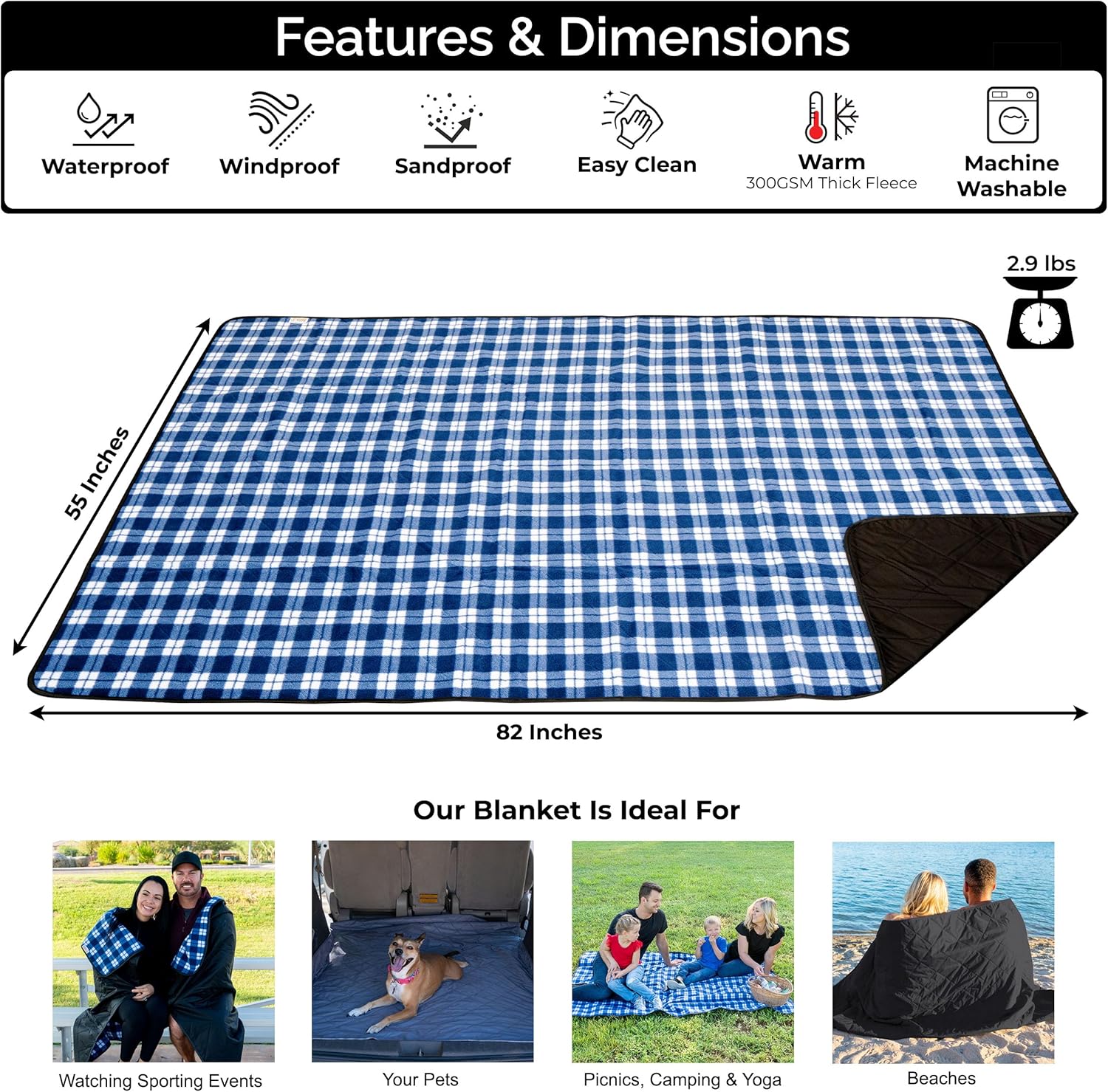 Large Waterproof Outdoor Blank - Outdoor Camping Quilt 리뷰 및 가격