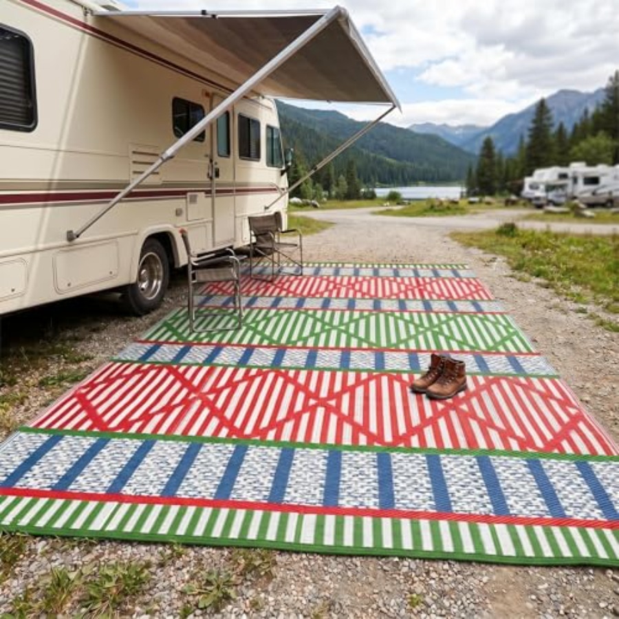 Outdoor patio rug for backyard - Outdoor Camping Rugs 9X18 리뷰 및 가격