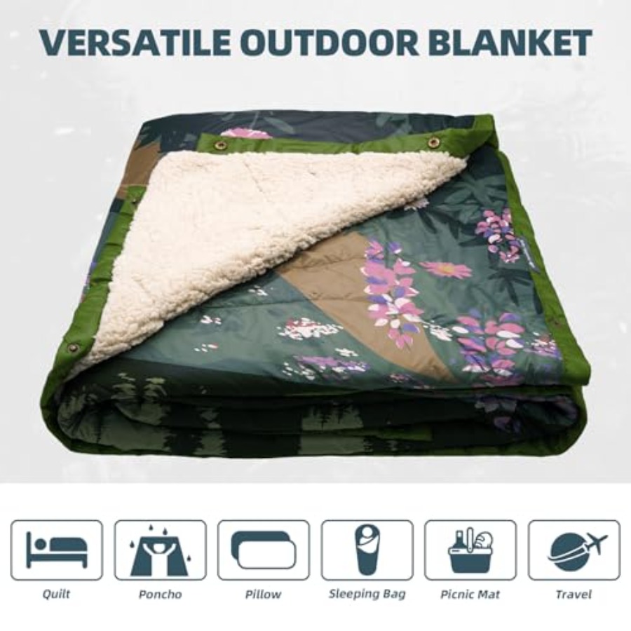 Outdoor Campg Blanket with She - Outdoor Camping Quilt 리뷰 및 가격