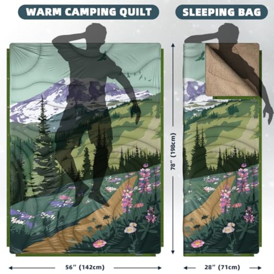 Outdoor Campg Blanket with She - Outdoor Camping Quilt 리뷰 및 가격