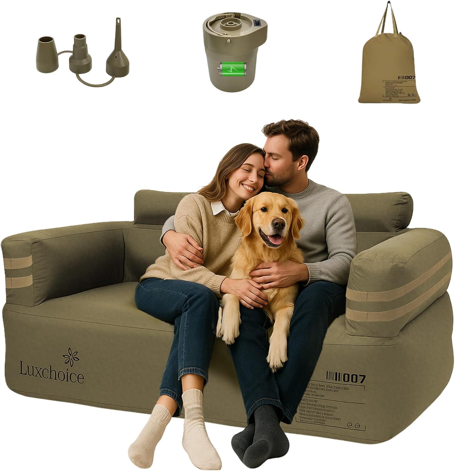 Portable Inflatable Couch for  - Outdoor Camping Furniture 리뷰 및 가격