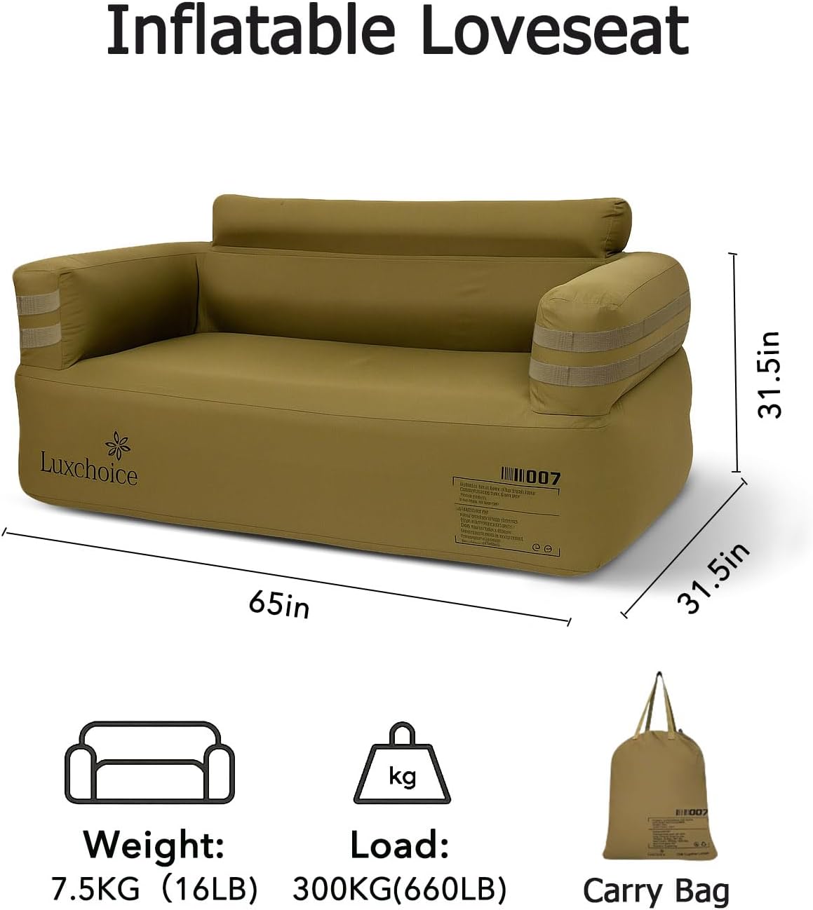 Portable Inflatable Couch for  - Outdoor Camping Furniture 리뷰 및 가격