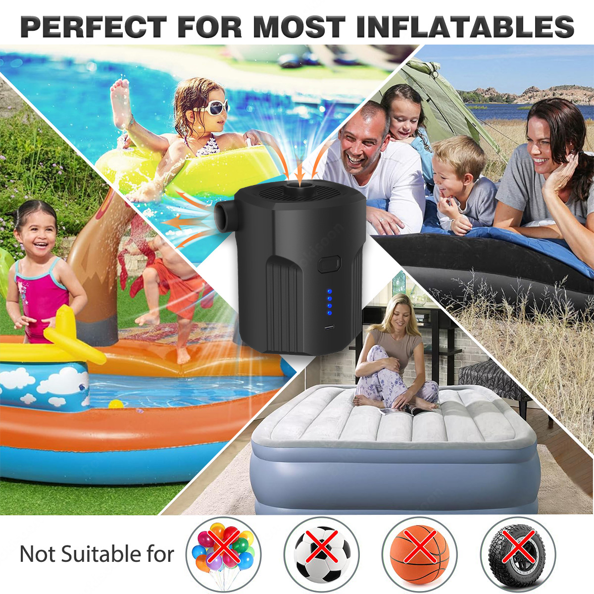 Portable Electric Air Pump for - Outdoor Camping Quilt 리뷰 및 가격