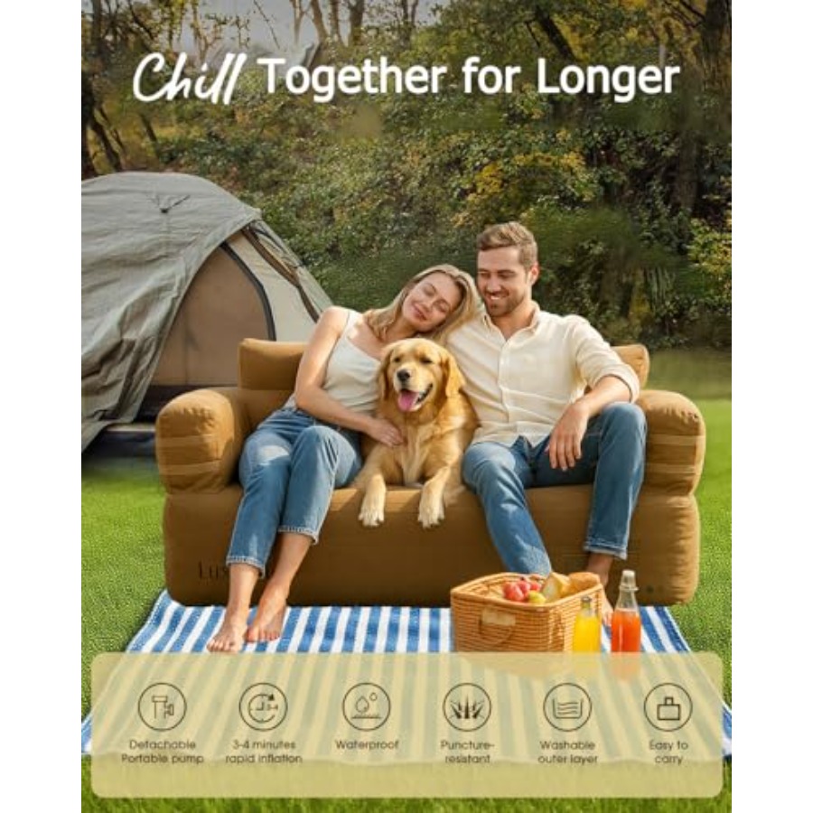 Portable Inflatable Couch for  - Outdoor Camping Furniture 리뷰 및 가격