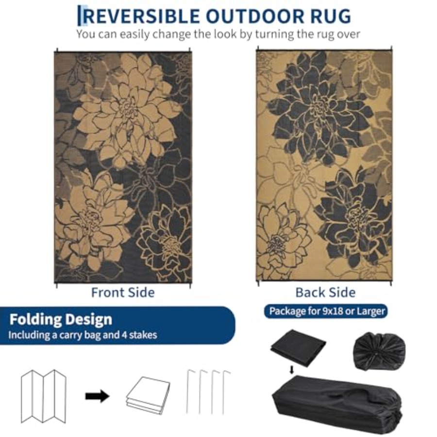 Outdoor Patio Rug 9x18 Waterpr - Outdoor Camping Rugs 9X18 리뷰 및 가격