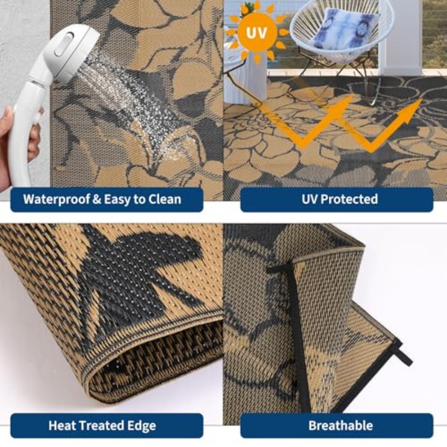 Outdoor Patio Rug 9x18 Waterpr - Outdoor Camping Rugs 9X18 리뷰 및 가격