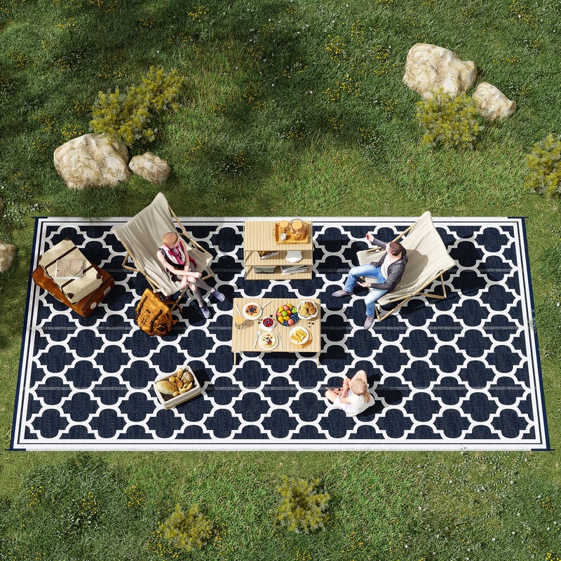 Outsunny Reversible Outdoor Ru - Outdoor Camping Rugs 9X18 리뷰 및 가격