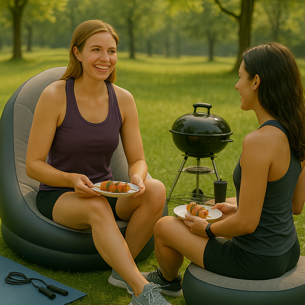 Inflatable Recliner Foldable I - Outdoor Camping Lounge Chairs 리뷰 및 가격