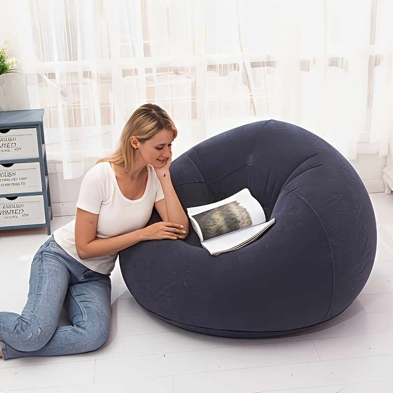 1pc Large Bean Bag Chair, Infl - Outdoor Camping Lounge Chairs 리뷰 및 가격