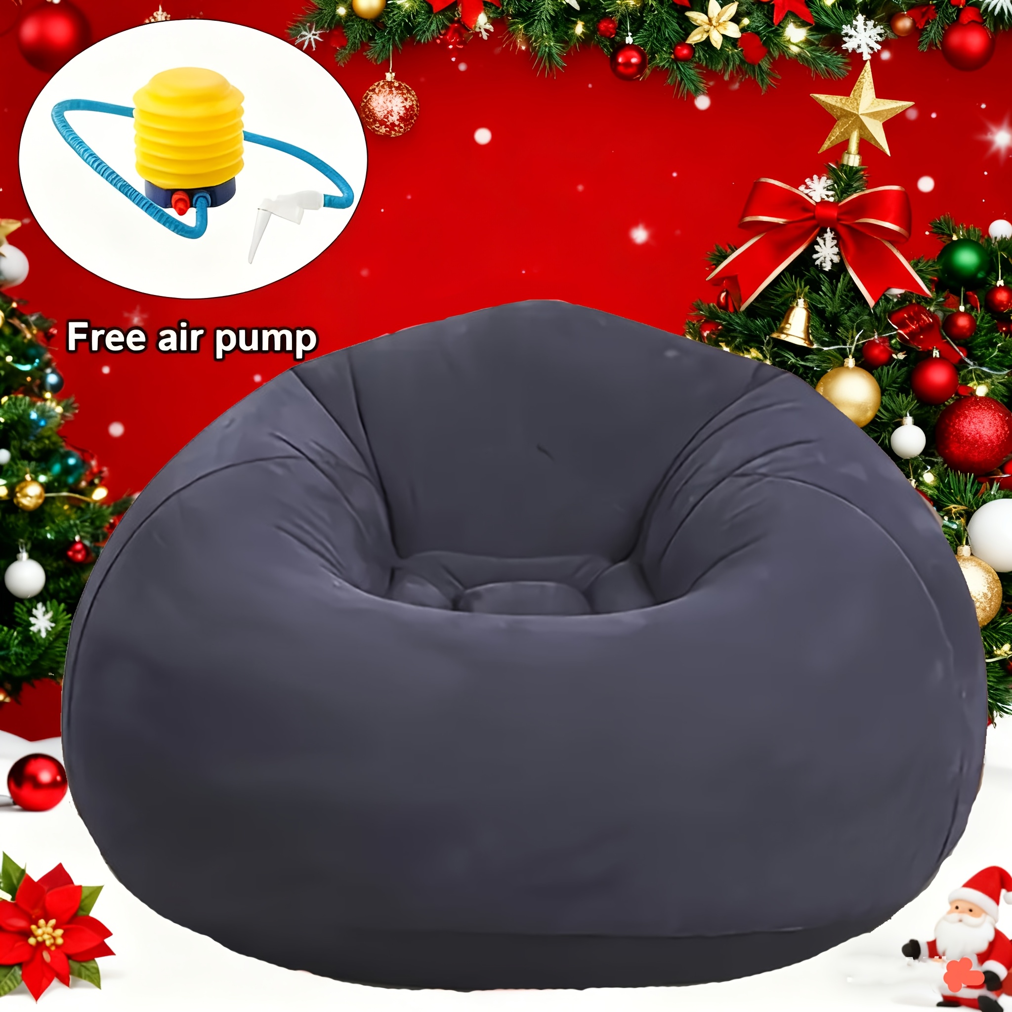 1pc Large Bean Bag Chair, Infl - Outdoor Camping Lounge Chairs 리뷰 및 가격