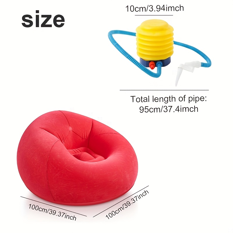 1pc Large Bean Bag Chair, Infl - Outdoor Camping Lounge Chairs 리뷰 및 가격